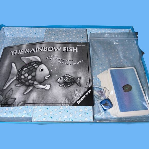 Vintage 1999 The Rainbow Fish Game Ravensburger Marcus Pfister COMPLETE - Picture 4 of 5